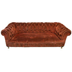Antique English Edwardian Chesterfield Sofa