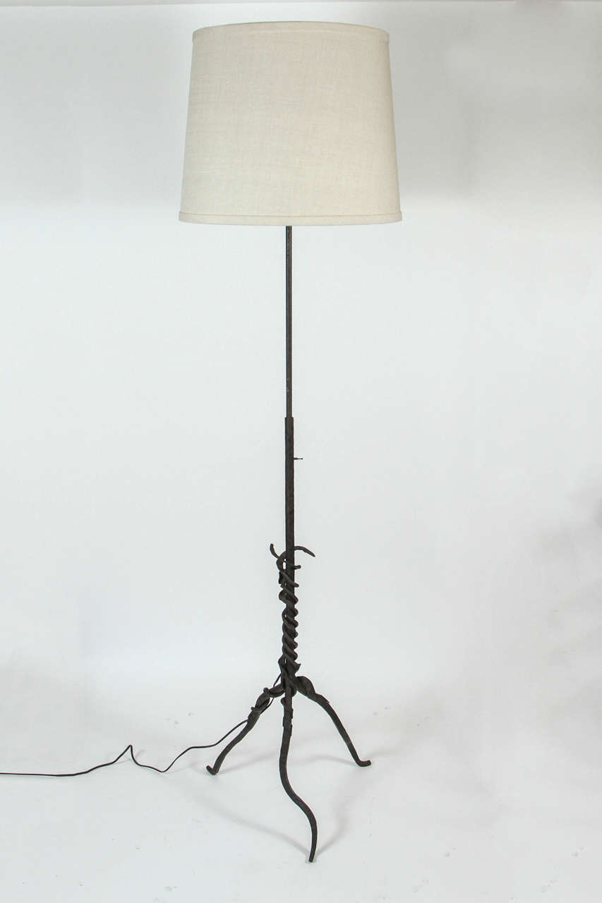 Mid-20th Century Iron Floor Lamps