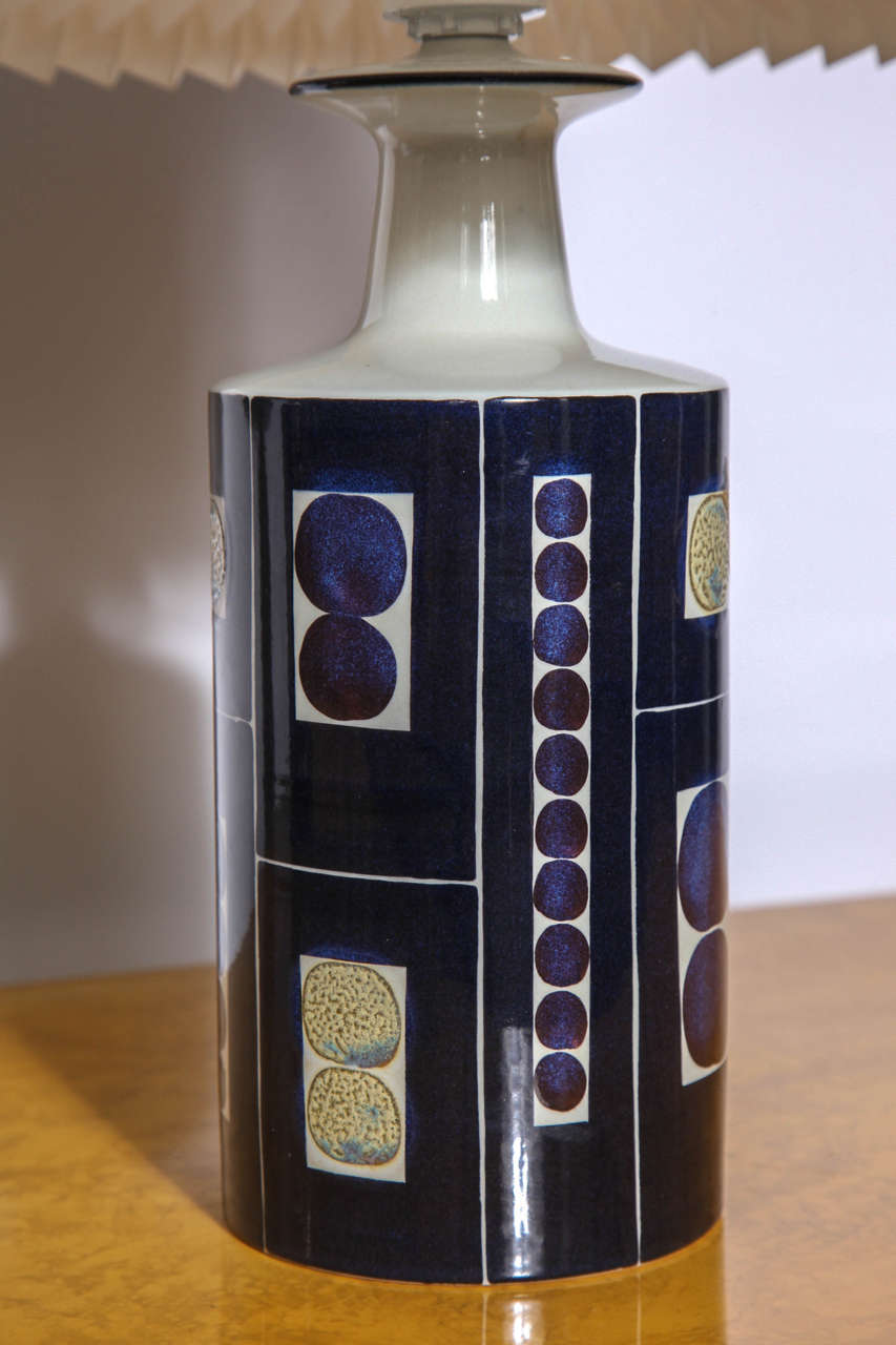 Pair of Ceramic Table Lamps by Inge-Lisa Koefoed for Fog & Morup 1