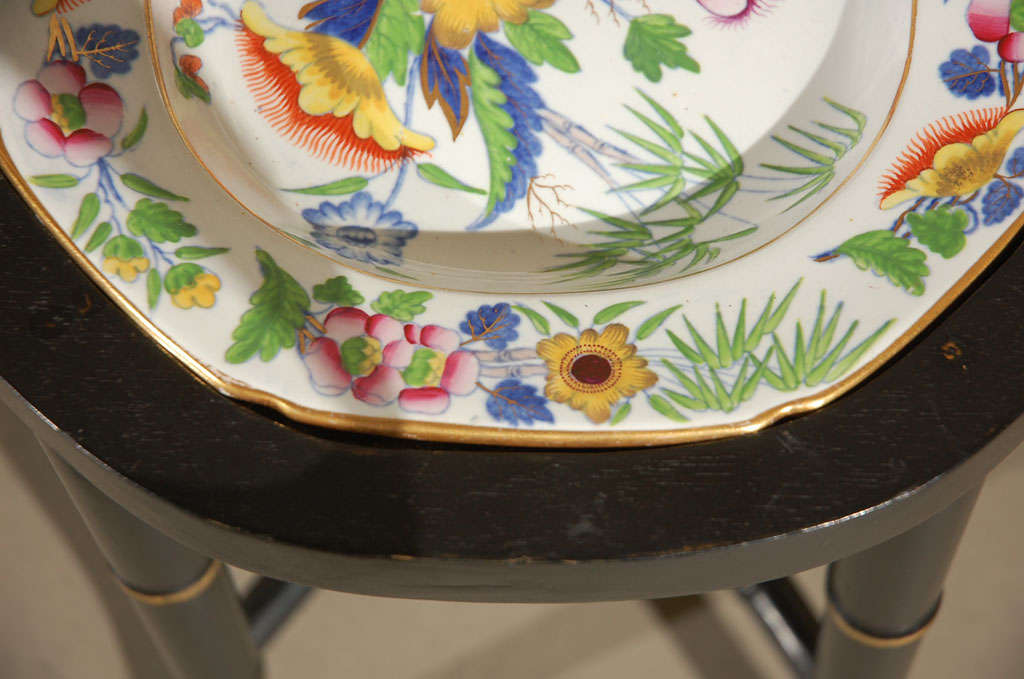An Ironstone China Platter, Mounted as a Table 4