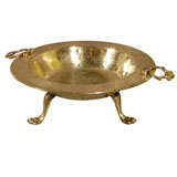 An 18th Century Spanish Footed Brass Brazier