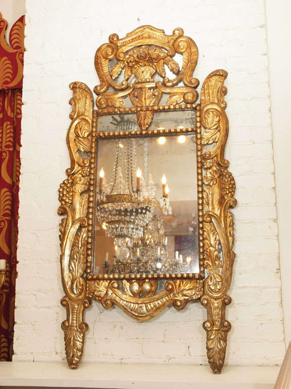 Itlain Louis XIV Gilt Mirror