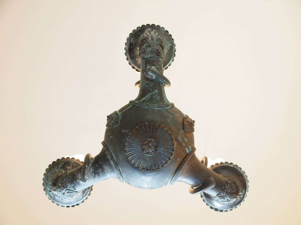 French Empire Bronze Grand Tour Chandelier For Sale 6