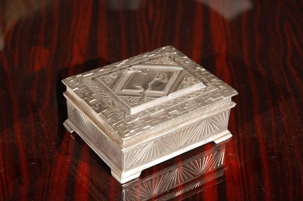 Art Deco Silver Plate Box