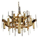 Italian Sciolari 12 Light Chandelier