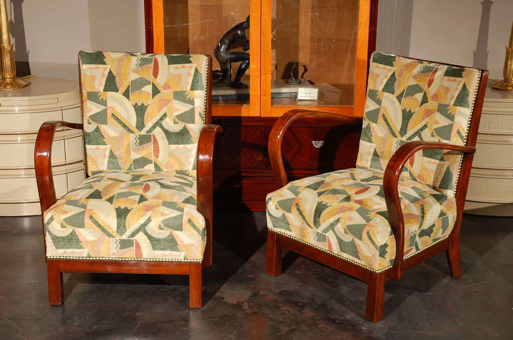Pair of Art Deco Armchairs