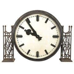 English Clock from a Cricket Pavillion, Circa 1840