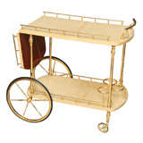 Aldo Tura Goatskin Bar Cart