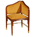 Otto Wagner Corner Chair by J. & J. Kohn