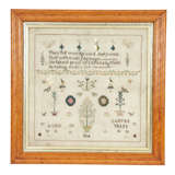 Antique American Folk Art Sampler Dated 1814