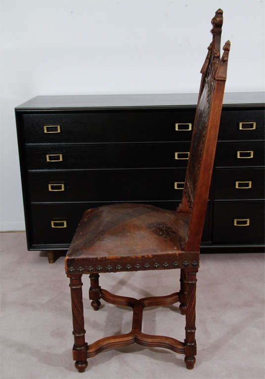 Pair of 19th Century Gothic Revival Side Chairs 4