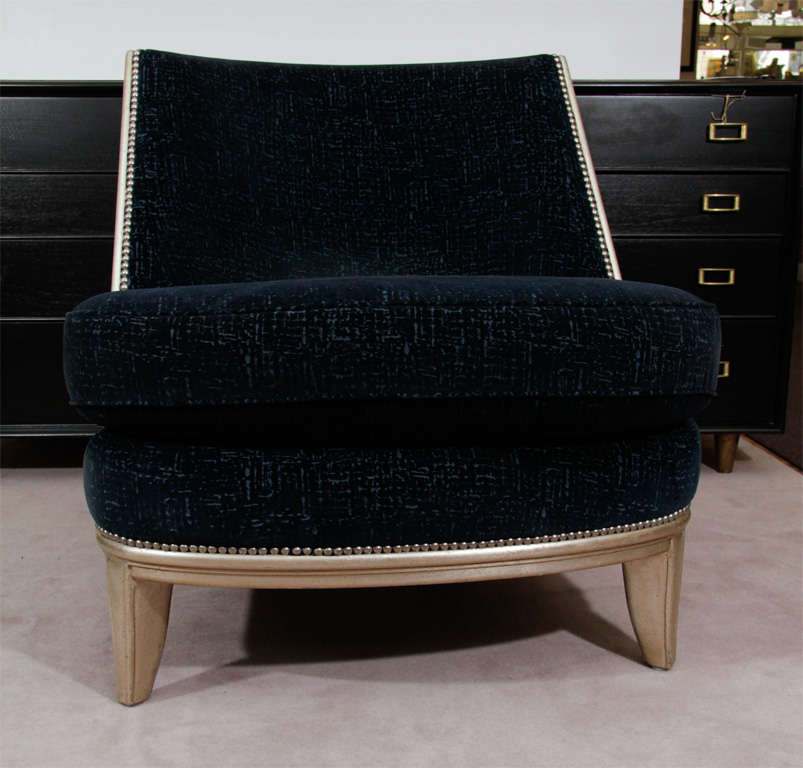 20th Century Pair of Art Deco Style Tub Chairs; After Chairs on the Normandy
