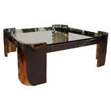Mid Century Jay Spectre Chromed Stainless Steel Coffee Table