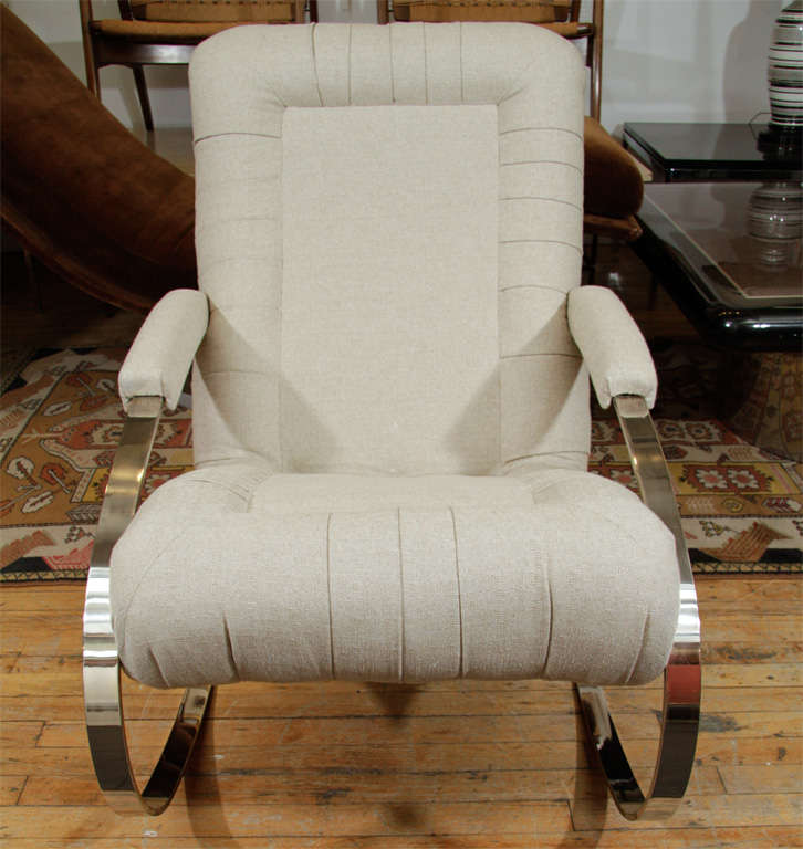 20th Century Mid Century Rocking Lounge Chair by Milo Baughman