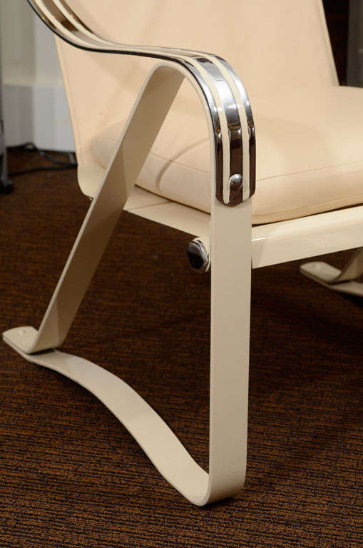 Machine Age I Johns Springer Lounge Chair Bon état - En vente à Pompano Beach, FL