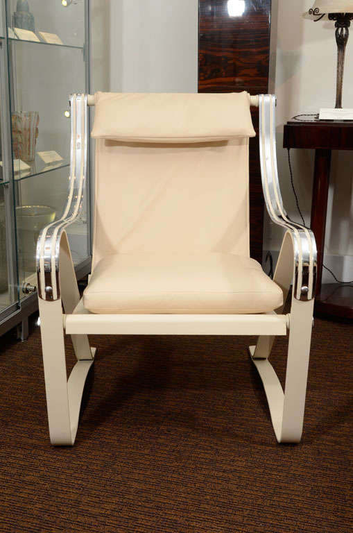 Milieu du XXe siècle Machine Age I Johns Springer Lounge Chair en vente