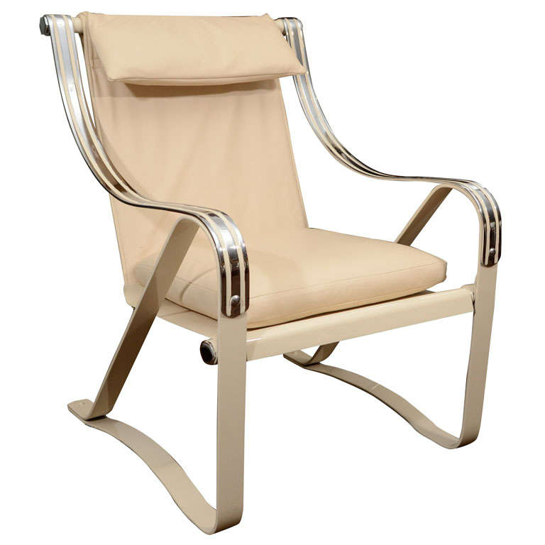 Machine Age Art Deco McKay Craft Streamline Pair of Cantilevered Lounge