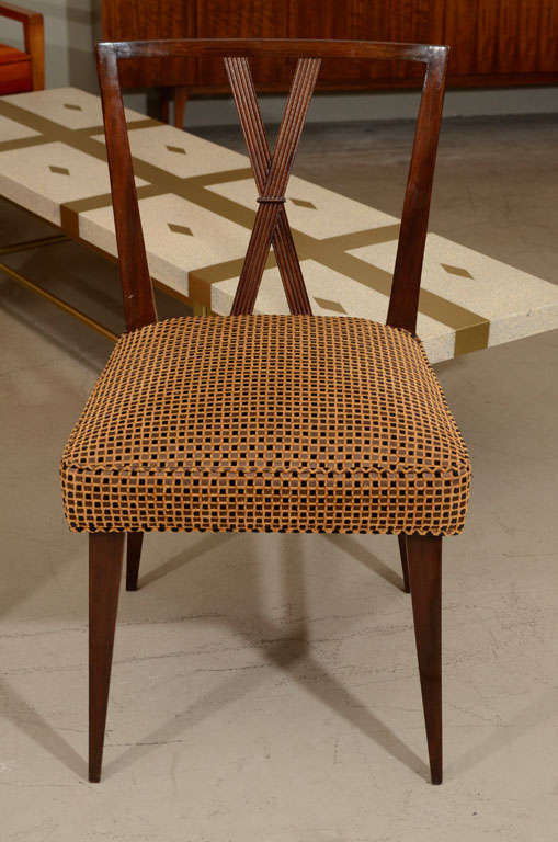 Mid-20th Century Six Dining Chairs by Tommi Parzinger