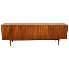 Curved Front Walnut Sideboard