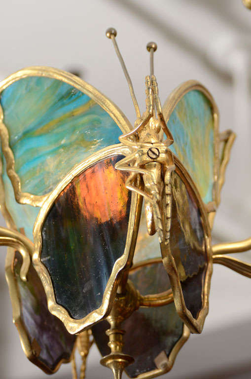 Art Nouveau Butterfly Chandelier 2