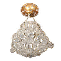 Vintage Crystal Pendant Chandelier