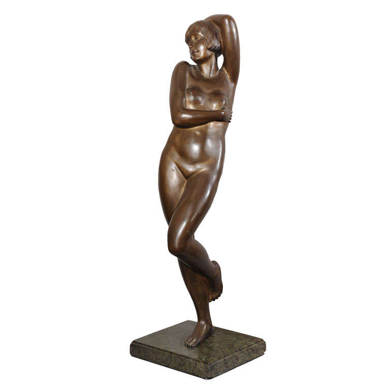 Large and Impressive Art Deco Bronze