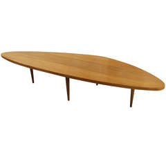 Harvey Probber - Triangular / Surfboard Table at 1stDibs