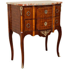 Transitional Period style diamond inlay commode