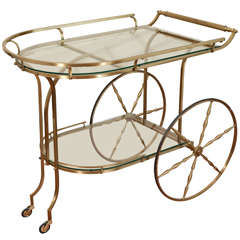 Brass Bar Cart Brass Bar Cart