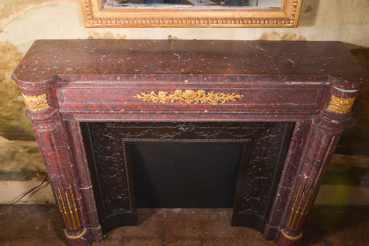 19th c, French Napoleon III Mantel For Sale 1