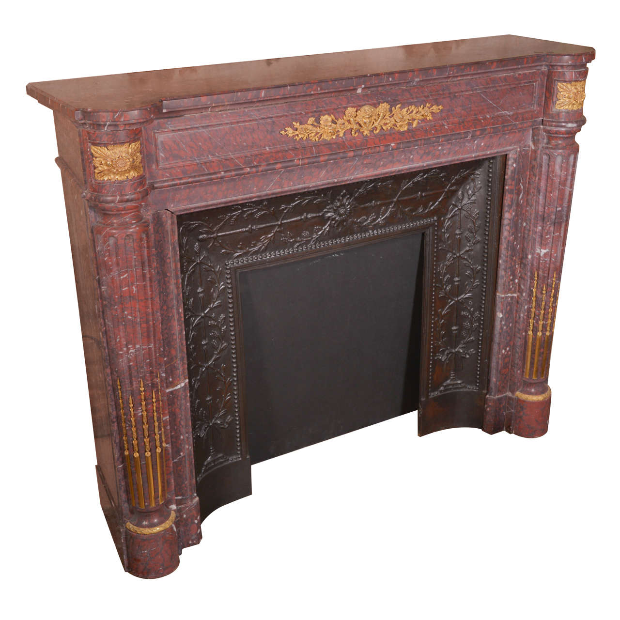 19th c, French Napoleon III Mantel For Sale