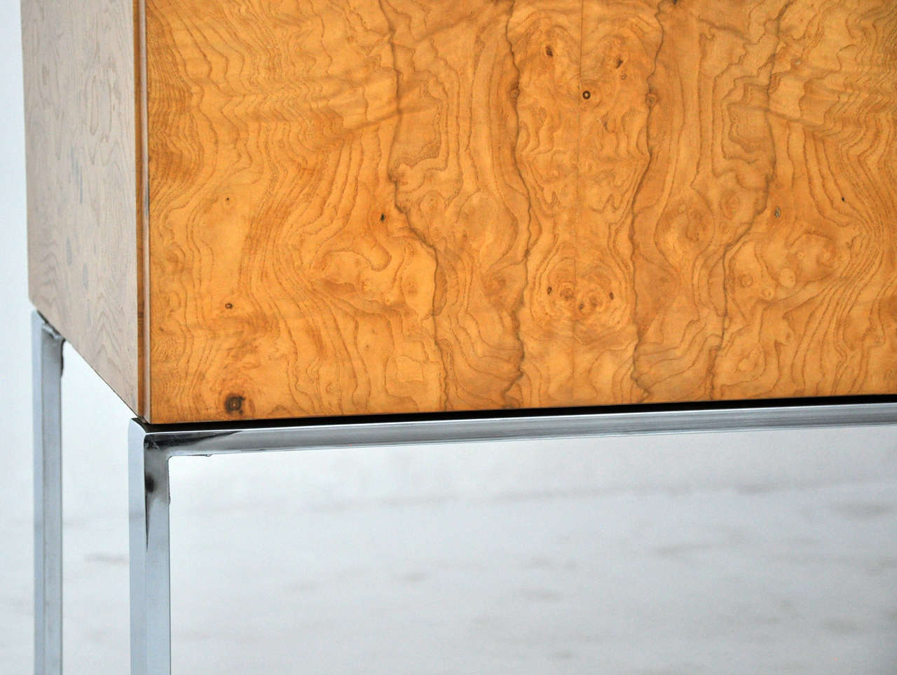 Mid-Century Modern Milo Baughman Burl Wood Sideboard