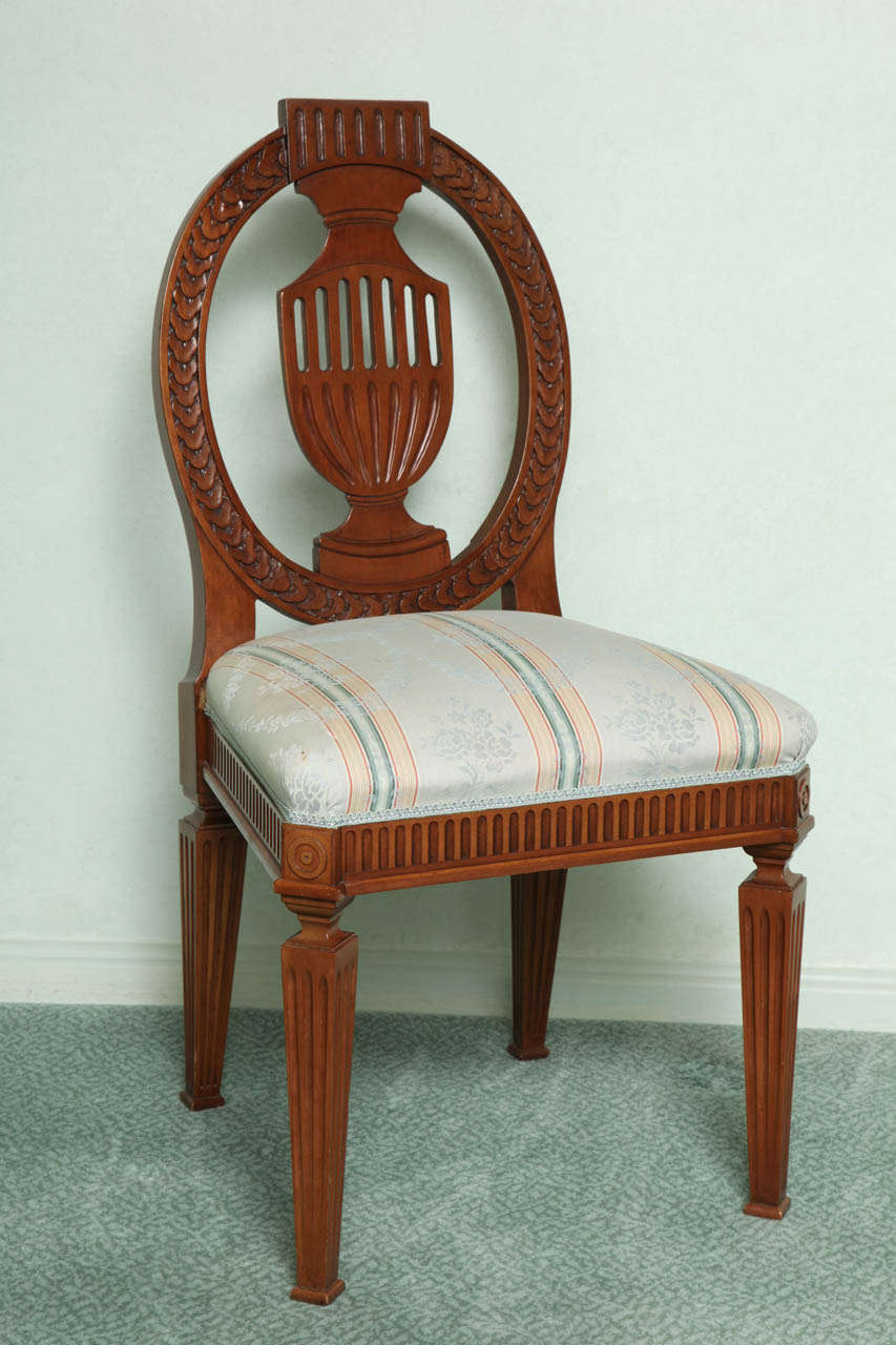 A Set of 10 Neoclassical Side Chairs In Excellent Condition In New York, NY