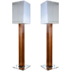 1980's Italian Pair of Floor Lamps