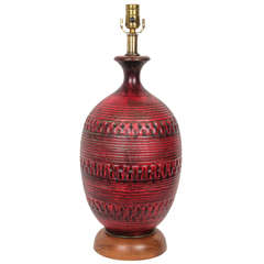German Art Pottery Lamp