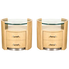 Vintage "Eclipse" Nightstands by Jay Spectre