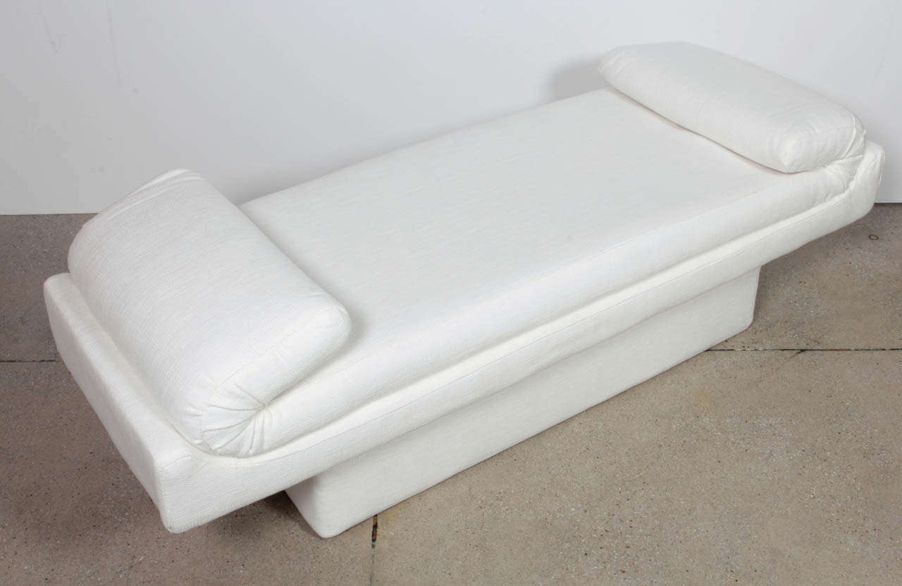 20th Century Sculptural Mid-Century Modern Upholstered Bench by Baker
