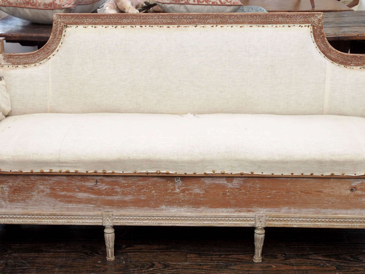 19th Century Gustavian Settee In Good Condition For Sale In New Orleans, LA