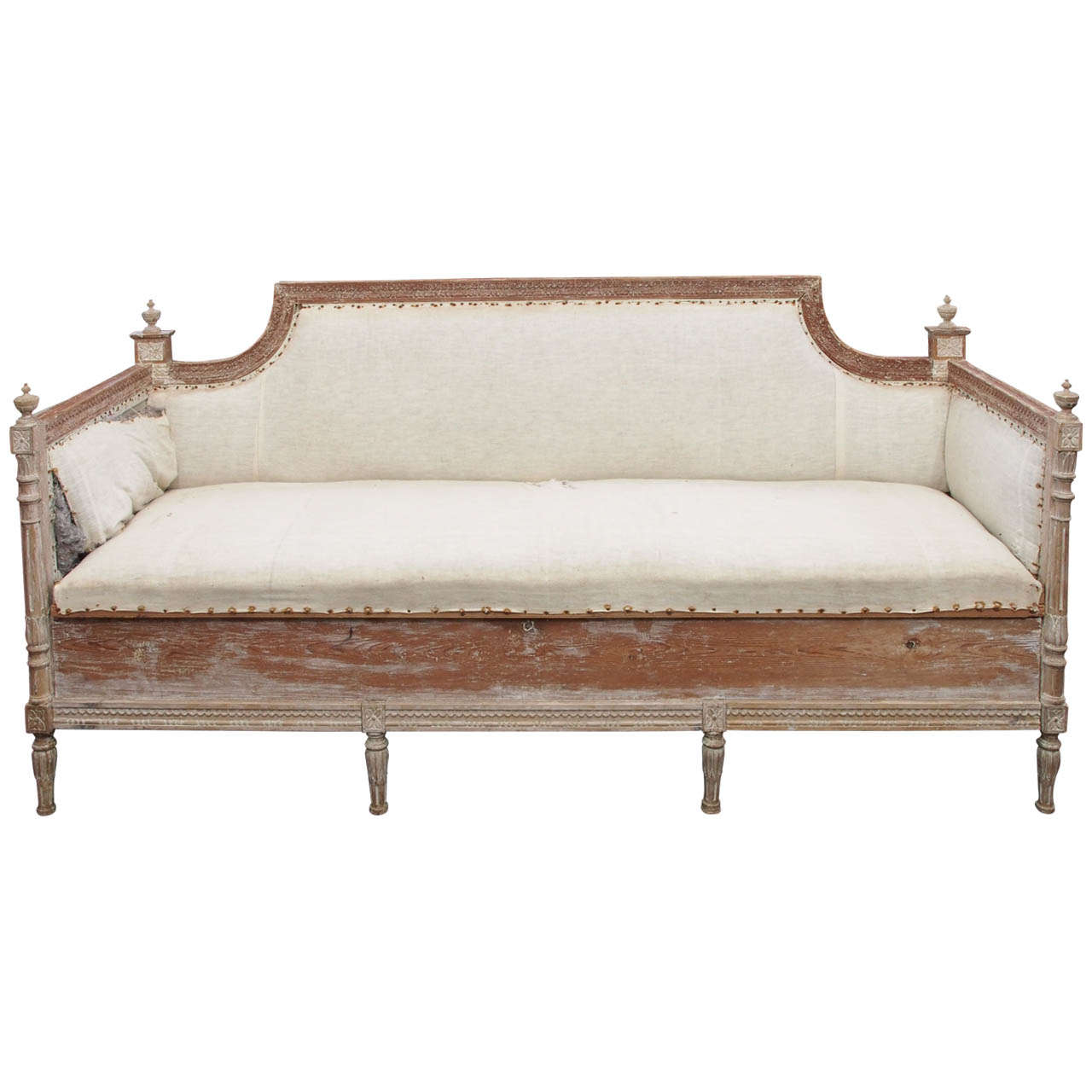 19th Century Gustavian Settee For Sale
