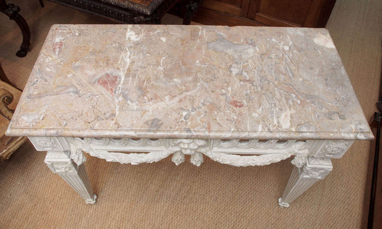 Italian Neoclassical Painted Console For Sale 2