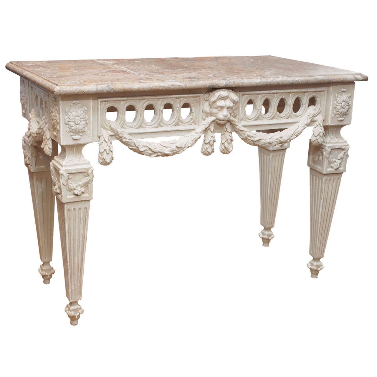 Italian Neoclassical Painted Console For Sale