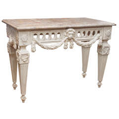 Italian Neoclassical Painted Console