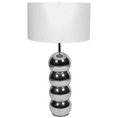1970s Chrome Ball Table Lamp 10