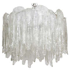 Hand Blown Mazzega Murano Chandelier