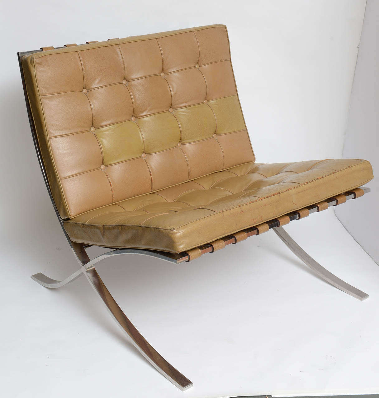 Mid-Century Modern Unrestored Ludwig Mies Van Der Rohe Chairs by Knoll