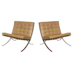 Unrestored Ludwig Mies Van Der Rohe Chairs by Knoll