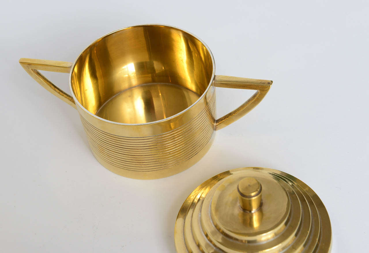 Deco Style Brass Tea Service 3