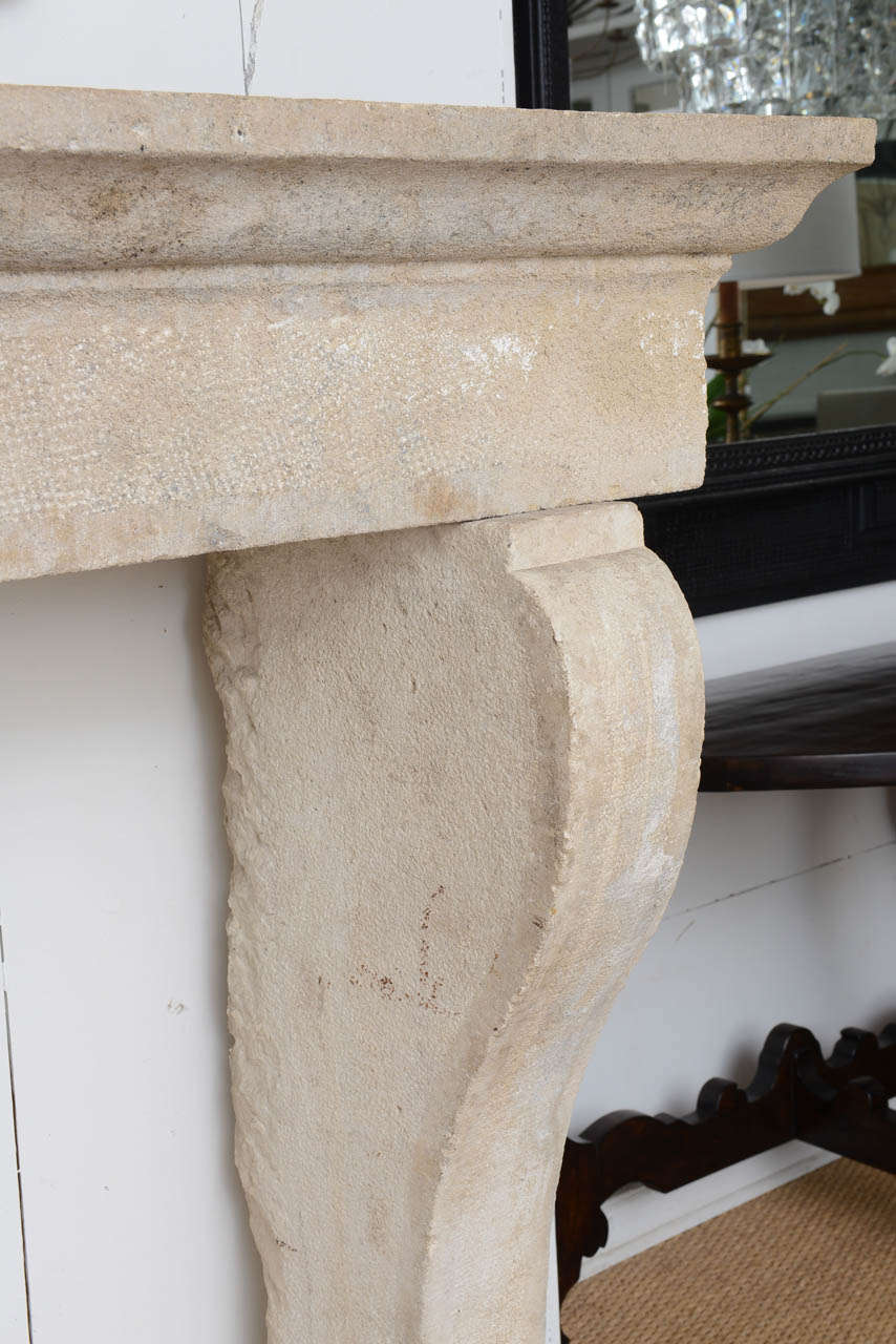 18th Century French Stone Mantel For Sale 2