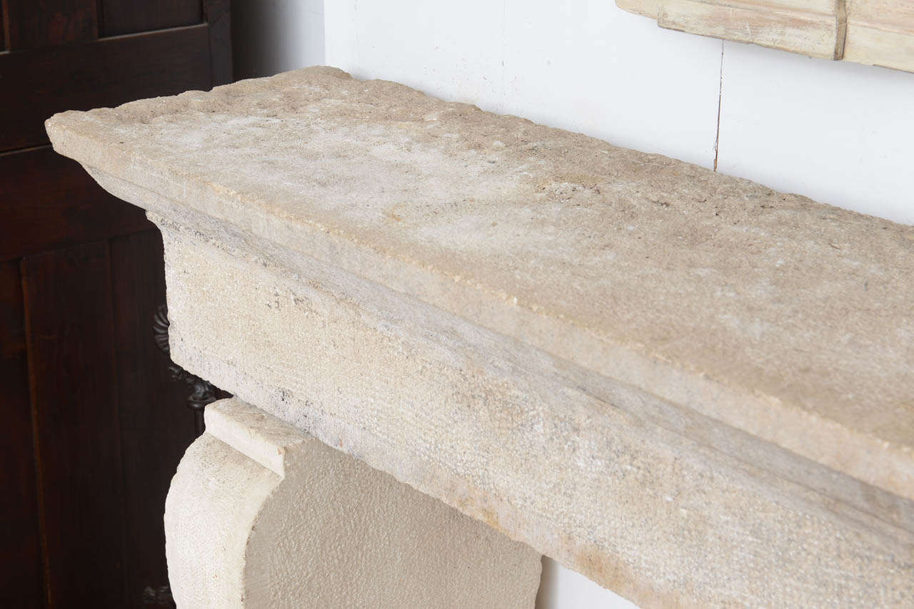 18th Century French Stone Mantel For Sale 3
