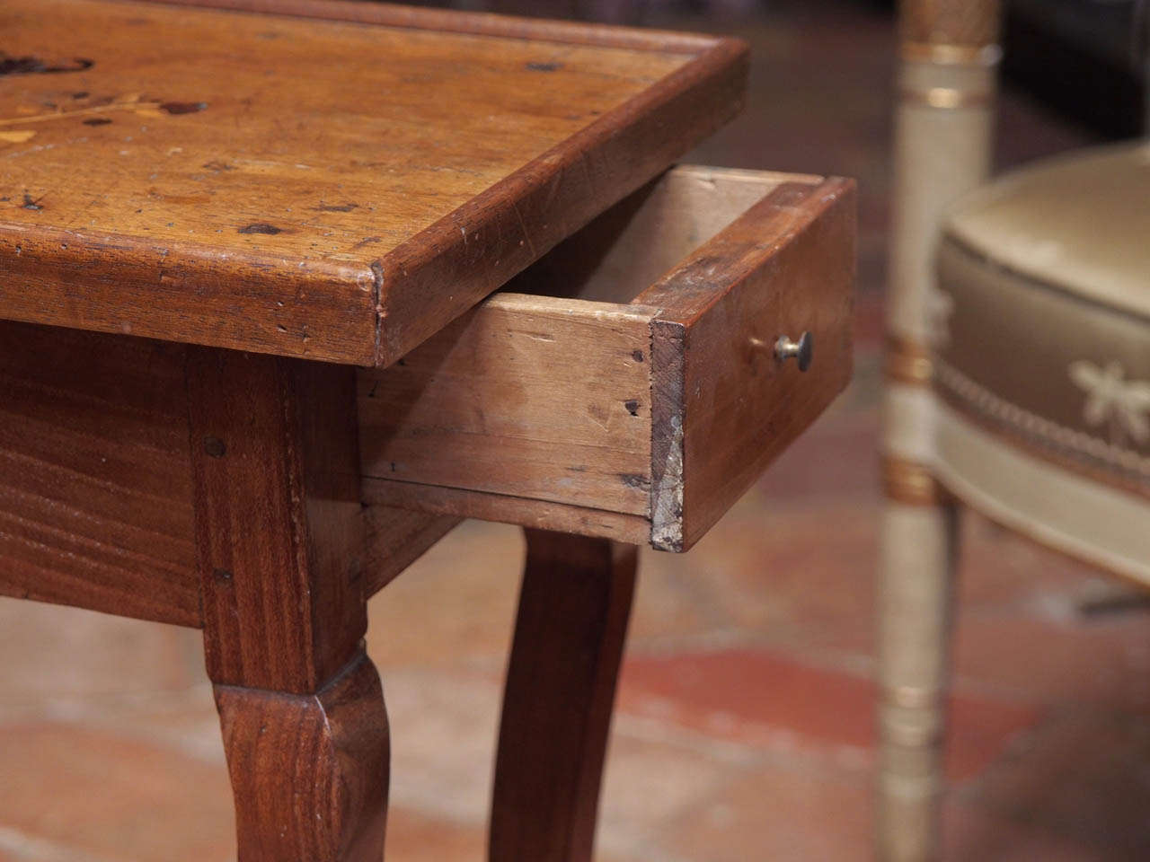 19th Century French Walnut Side Table 5